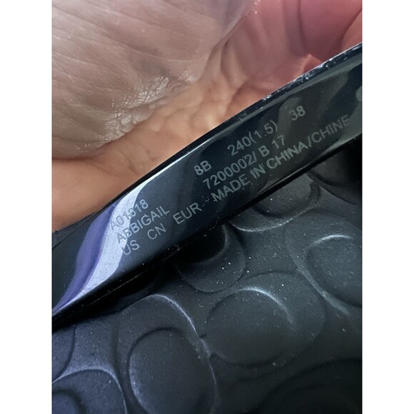 Coach Abbigail Black Women's Flip Flop Beach Summer Casual Sandals Size 8 - Picture 5 of 5